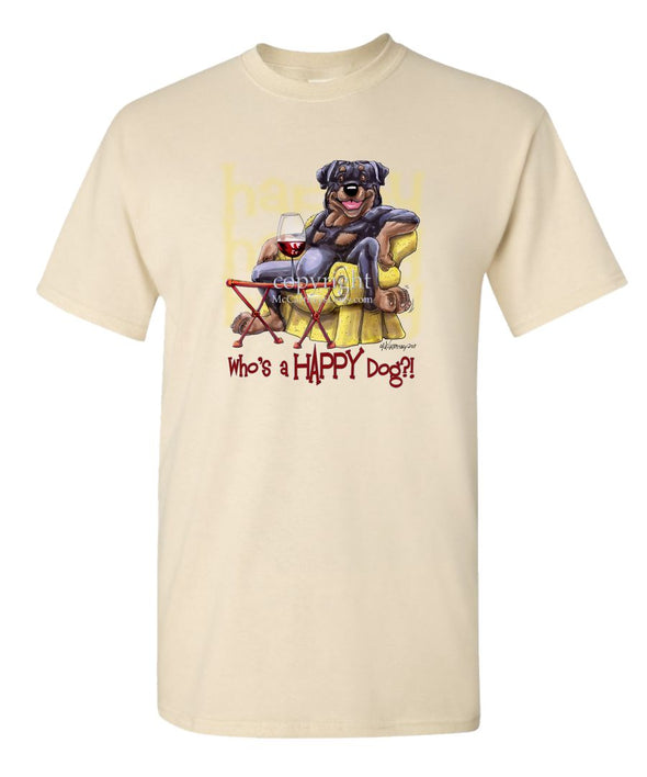 Rottweiler - 2 - Who's A Happy Dog - T-Shirt