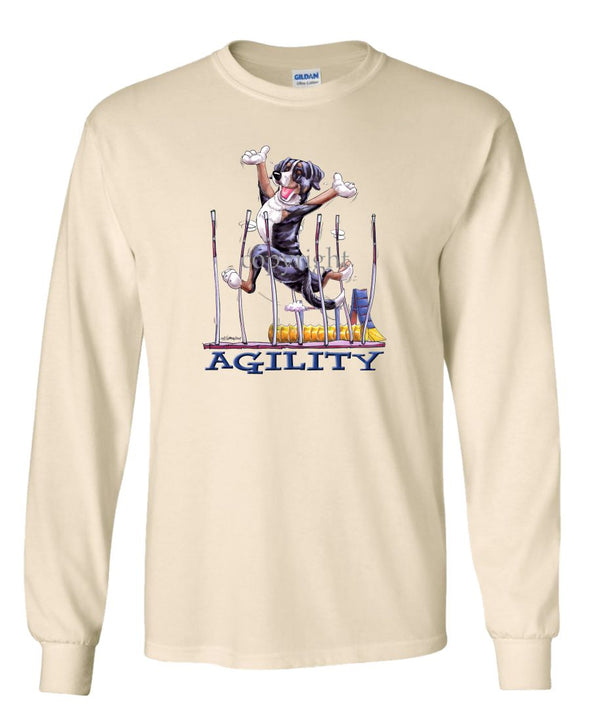 Greater Swiss Mountain Dog - Agility Weave II - Long Sleeve T-Shirt