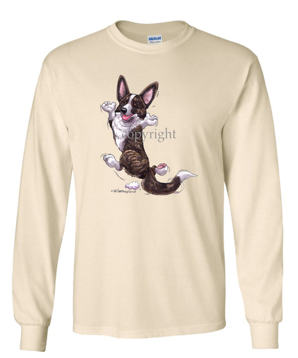 Welsh Corgi Cardigan - Happy Dog - Long Sleeve T-Shirt