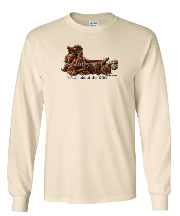 Field Spaniel - All About The Dog - Long Sleeve T-Shirt
