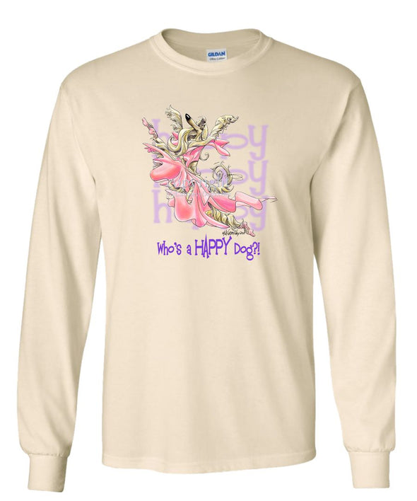Afghan Hound - Who's A Happy Dog - Long Sleeve T-Shirt