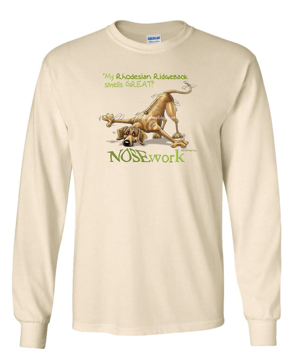Rhodesian Ridgeback - Nosework - Long Sleeve T-Shirt