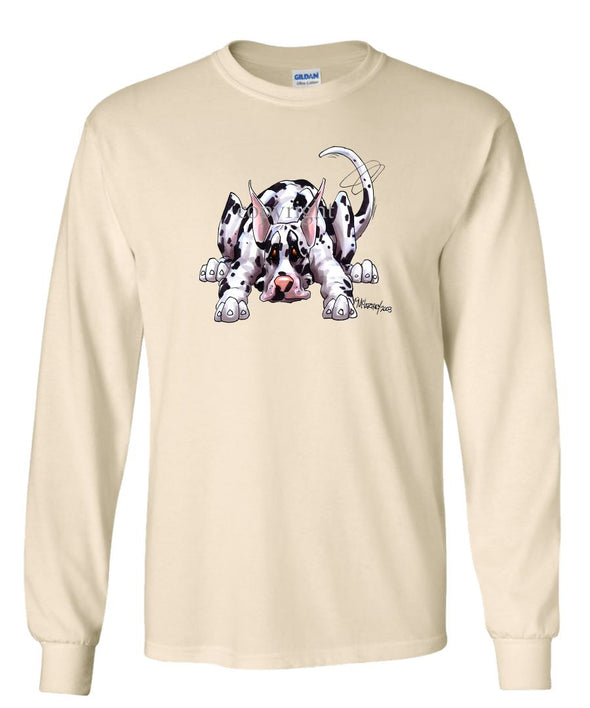 Great Dane  Harlequin - Rug Dog - Long Sleeve T-Shirt