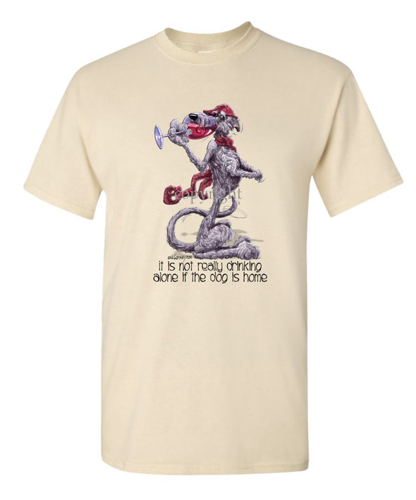 Scottish Deerhound - It's Not Drinking Alone - T-Shirt