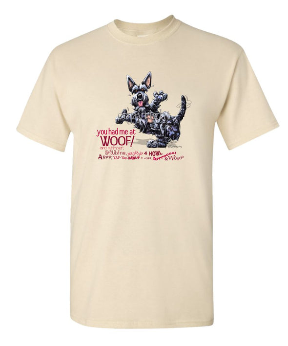 Scottish Terrier - You Had Me at Woof - T-Shirt