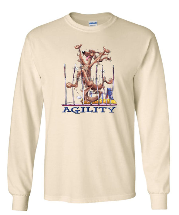 Irish Setter - Agility Weave II - Long Sleeve T-Shirt
