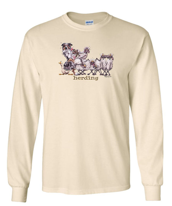 Australian Shepherd  Blue Merl - Herding - Mike's Faves - Long Sleeve T-Shirt