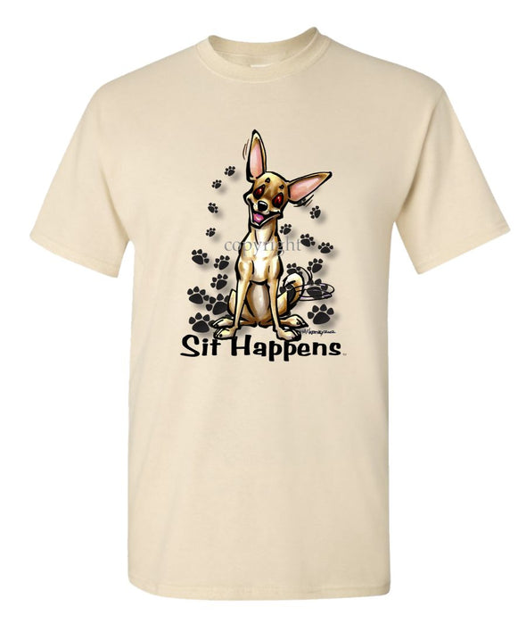 Chihuahua  Smooth - Sit Happens - T-Shirt