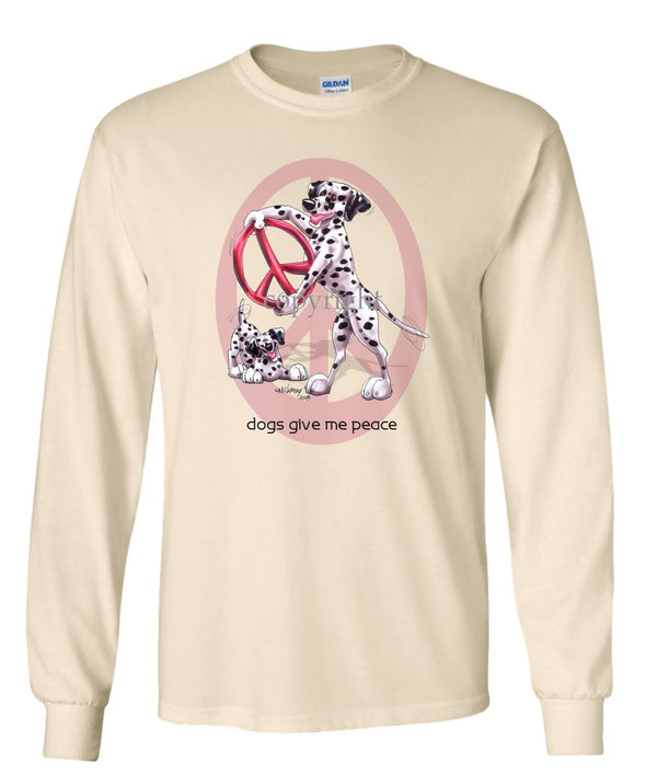 Dalmatian - Peace Dogs - Long Sleeve T-Shirt