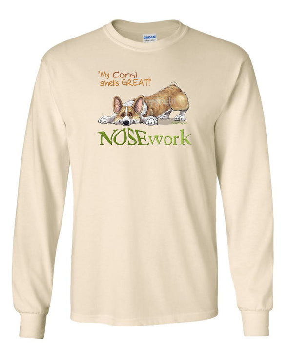 Welsh Corgi Pembroke - Nosework - Long Sleeve T-Shirt
