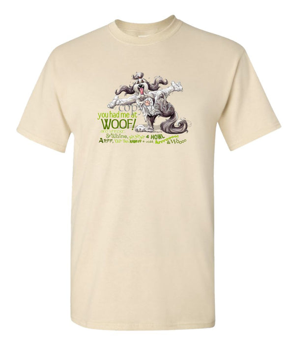 Bearded Collie - You Had Me at Woof - T-Shirt