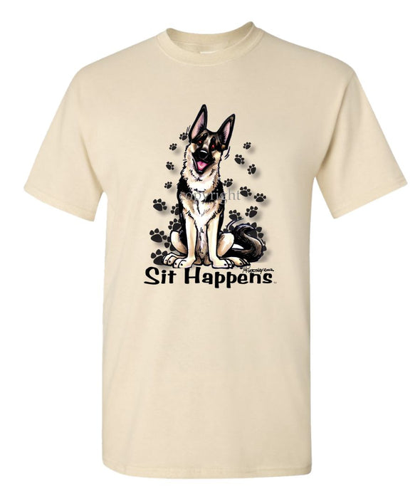 German Shepherd - Sit Happens - T-Shirt