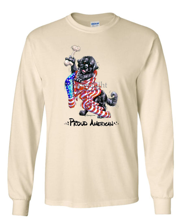 Newfoundland - Proud American - Long Sleeve T-Shirt