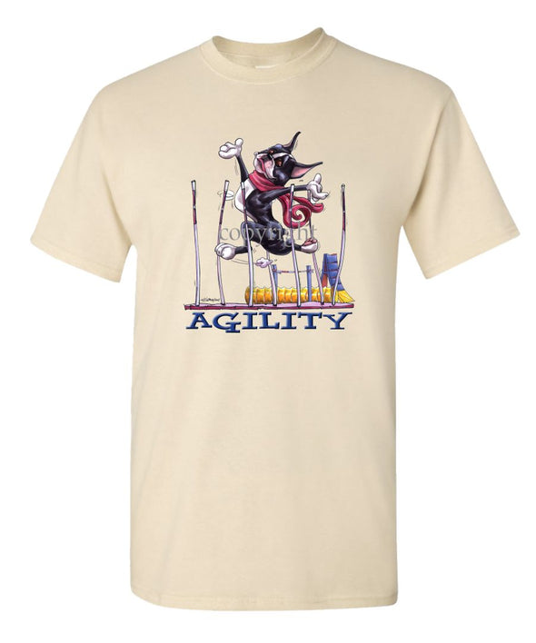 Boston Terrier - Agility Weave II - T-Shirt