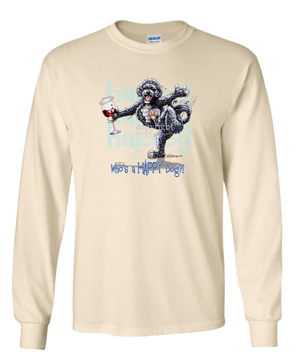 Portuguese Water Dog - Who's A Happy Dog - Long Sleeve T-Shirt