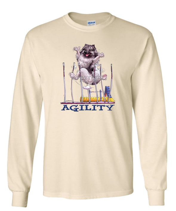Keeshond - Agility Weave II - Long Sleeve T-Shirt