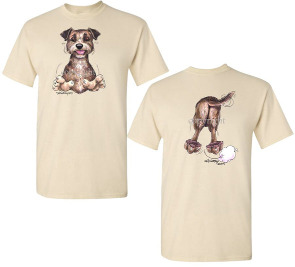 Border Terrier - Coming and Going - T-Shirt (Double Sided)