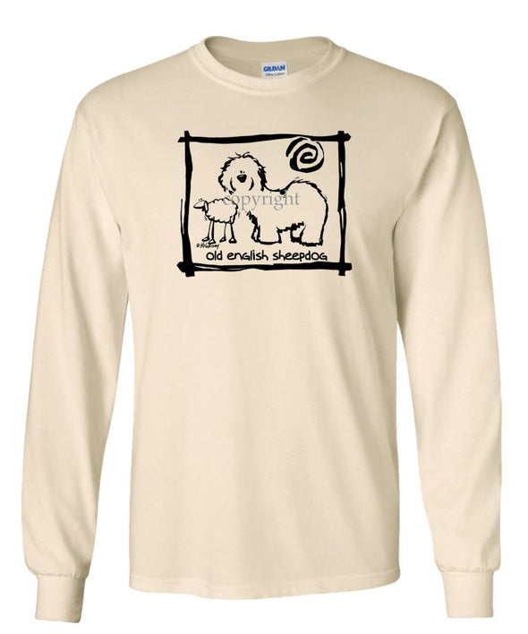 Old English Sheepdog - Cavern Canine - Long Sleeve T-Shirt