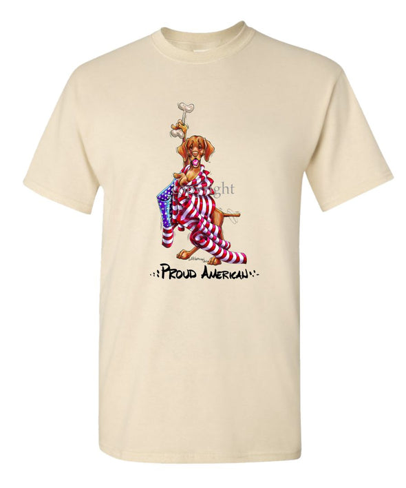 Vizsla - Proud American - T-Shirt