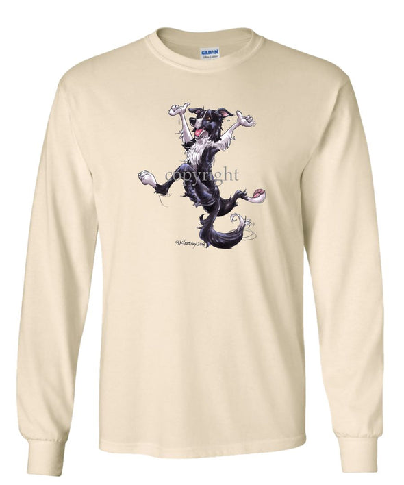 Border Collie - Happy Dog - Long Sleeve T-Shirt