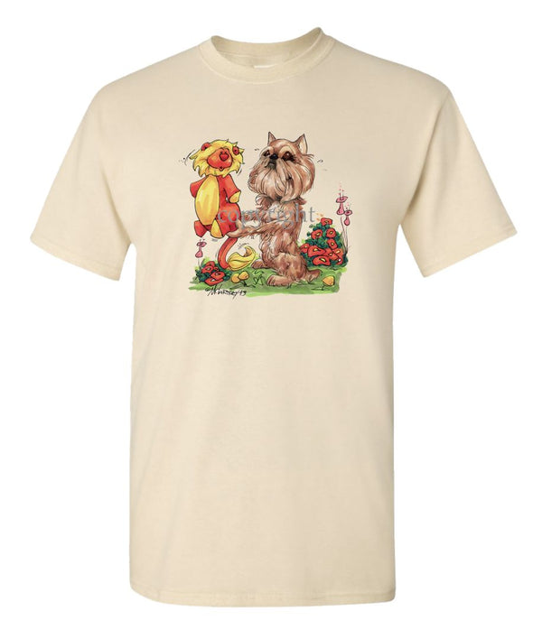 Brussels Griffon - Stuffed Lion - Caricature - T-Shirt