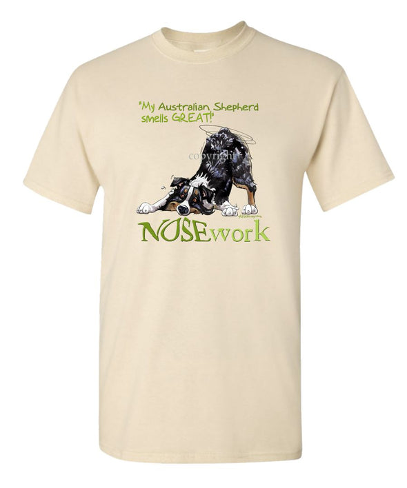 Australian Shepherd  Black Tri - Nosework - T-Shirt