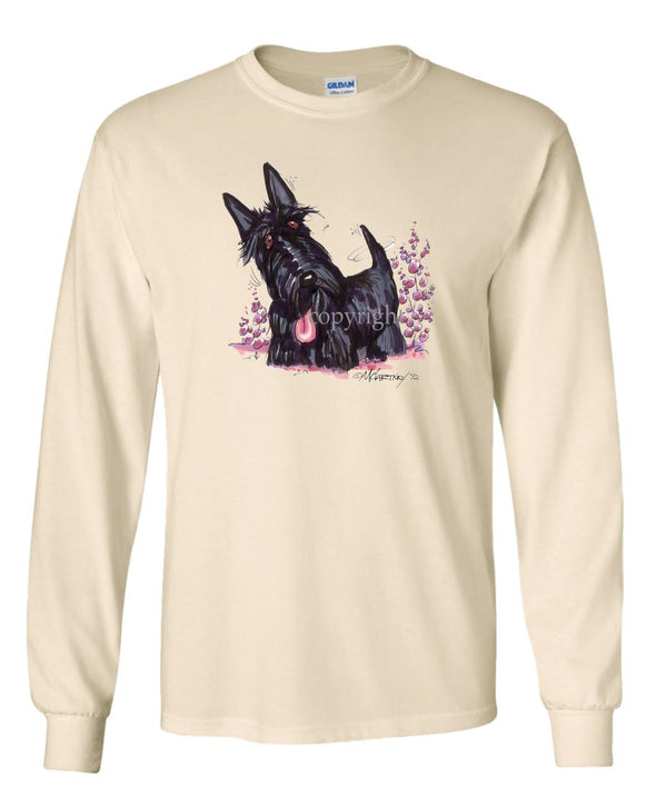 Scottish Terrier - Vintage - Caricature - Long Sleeve T-Shirt