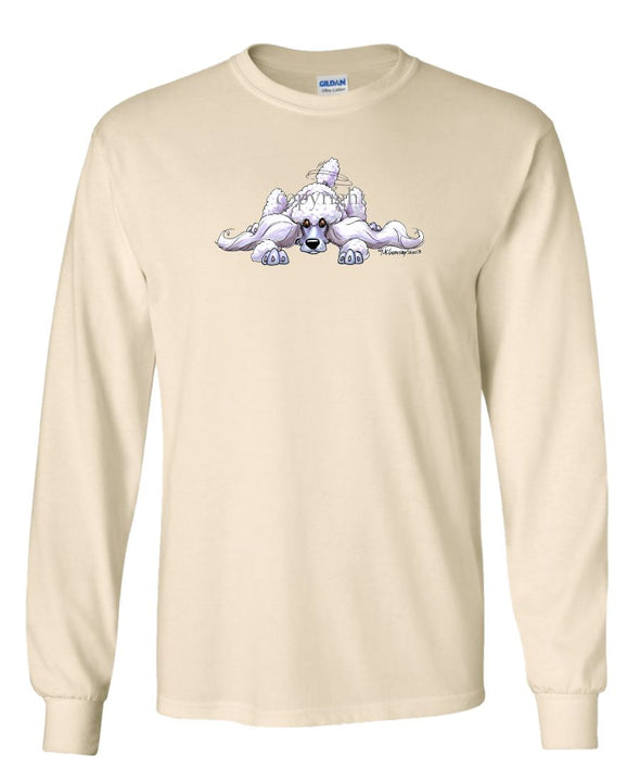 Poodle  White - Rug Dog - Long Sleeve T-Shirt