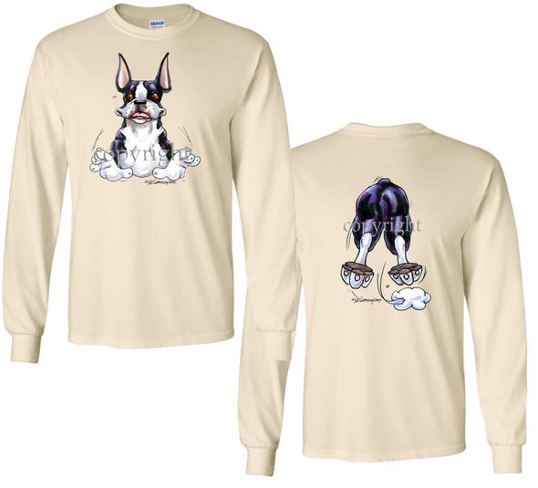 Boston Terrier - Coming and Going - Long Sleeve T-Shirt (Double Sided)
