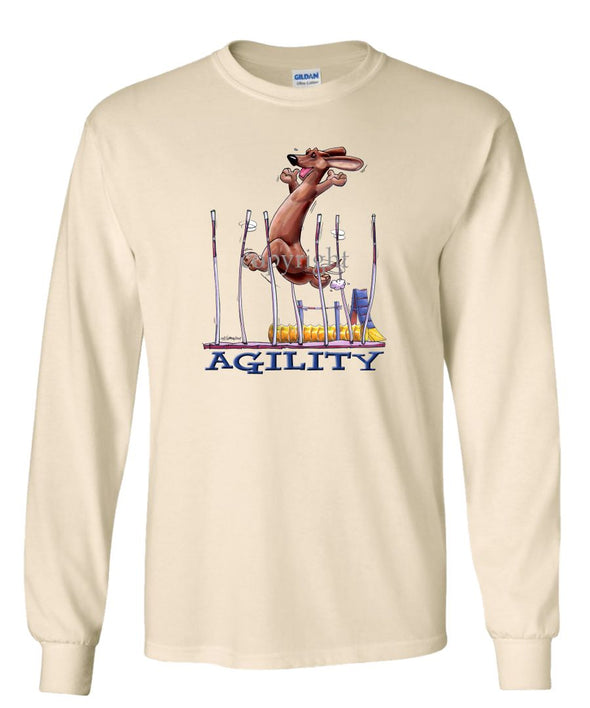 Dachshund  Smooth - Agility Weave II - Long Sleeve T-Shirt
