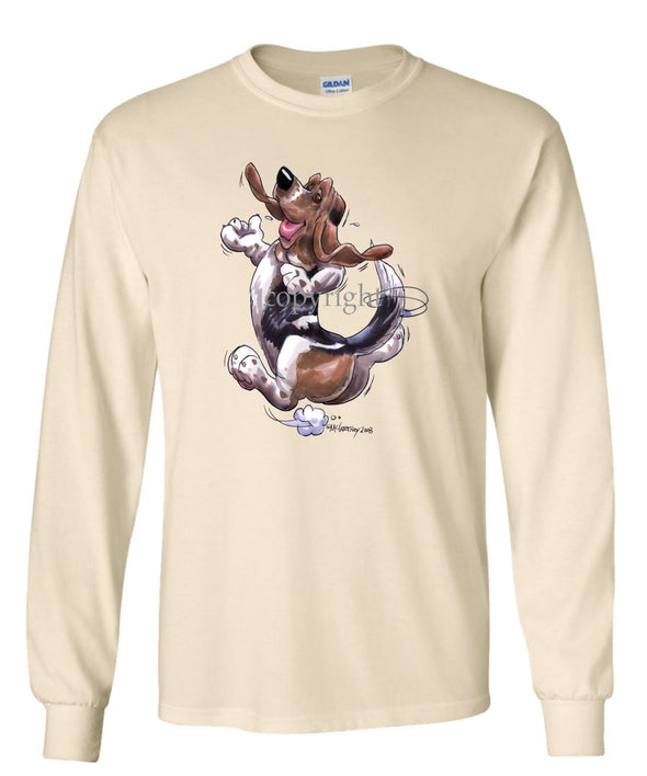 Basset Hound - Happy Dog - Long Sleeve T-Shirt