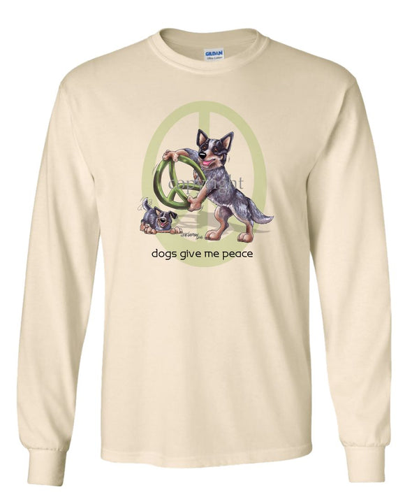 Australian Cattle Dog - Peace Dogs - Long Sleeve T-Shirt