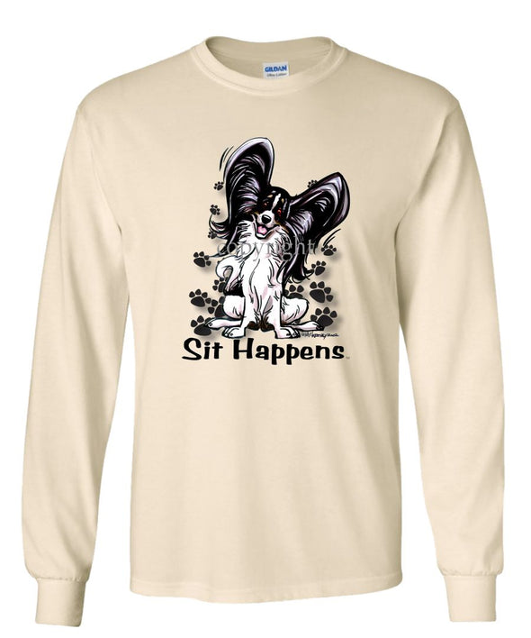 Papillon - Sit Happens - Long Sleeve T-Shirt