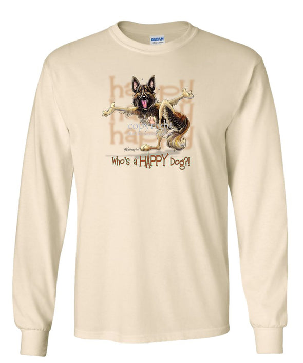 Belgian Tervuren - Who's A Happy Dog - Long Sleeve T-Shirt