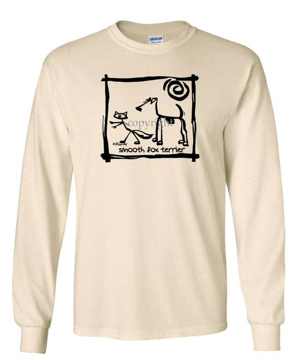 Smooth Fox Terrier - Cavern Canine - Long Sleeve T-Shirt