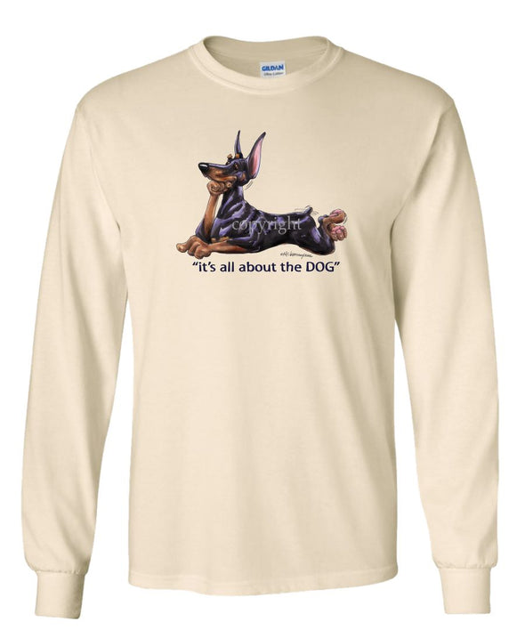 Doberman Pinscher - All About The Dog - Long Sleeve T-Shirt