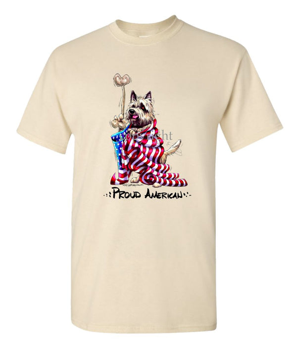 Cairn Terrier - Proud American - T-Shirt