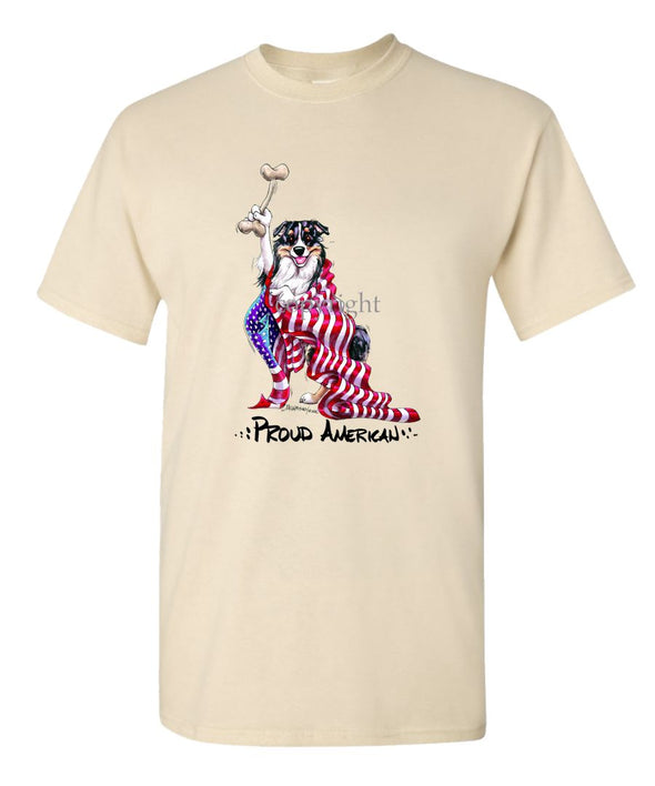 Australian Shepherd - Proud American - T-Shirt