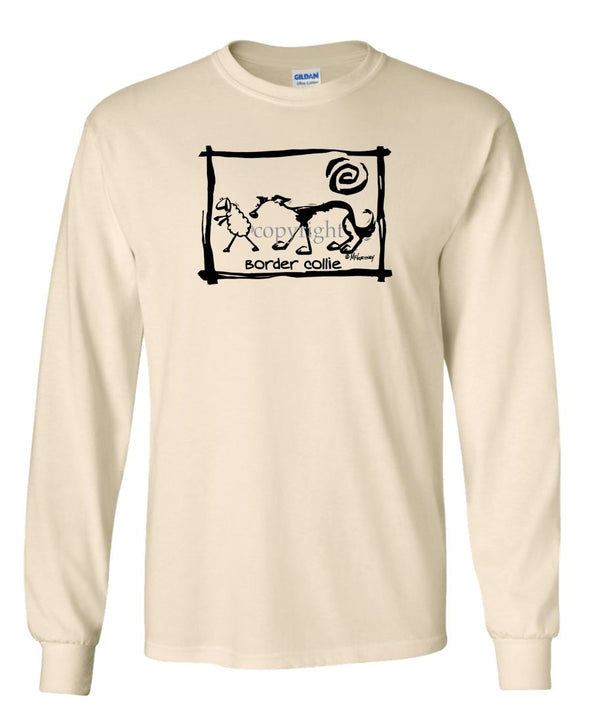 Border Collie - Cavern Canine - Long Sleeve T-Shirt