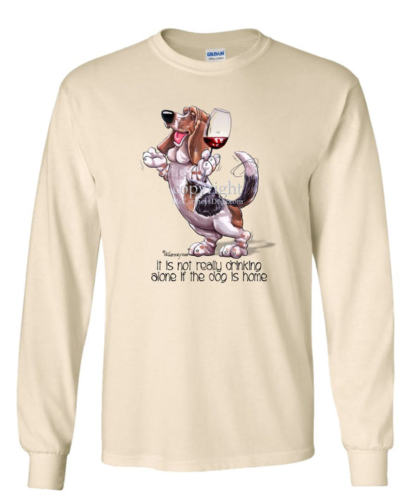 Basset Hound - It's Not Drinking Alone - Long Sleeve T-Shirt