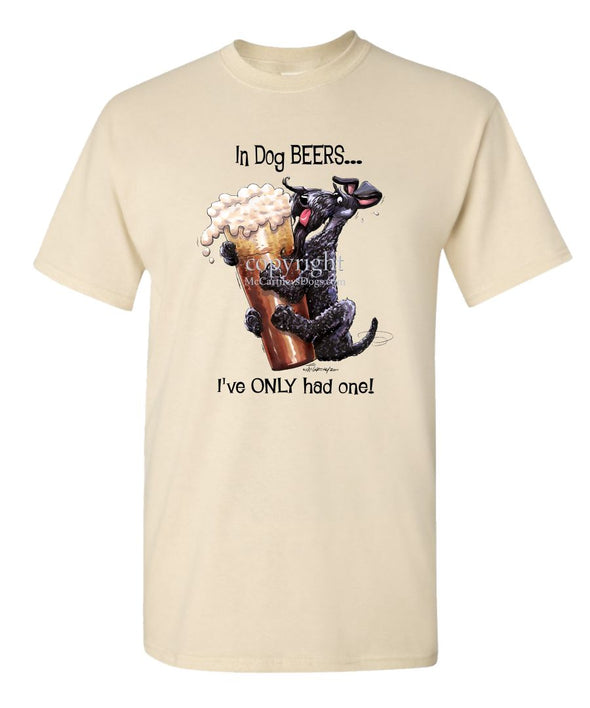 Kerry Blue Terrier - Dog Beers - T-Shirt