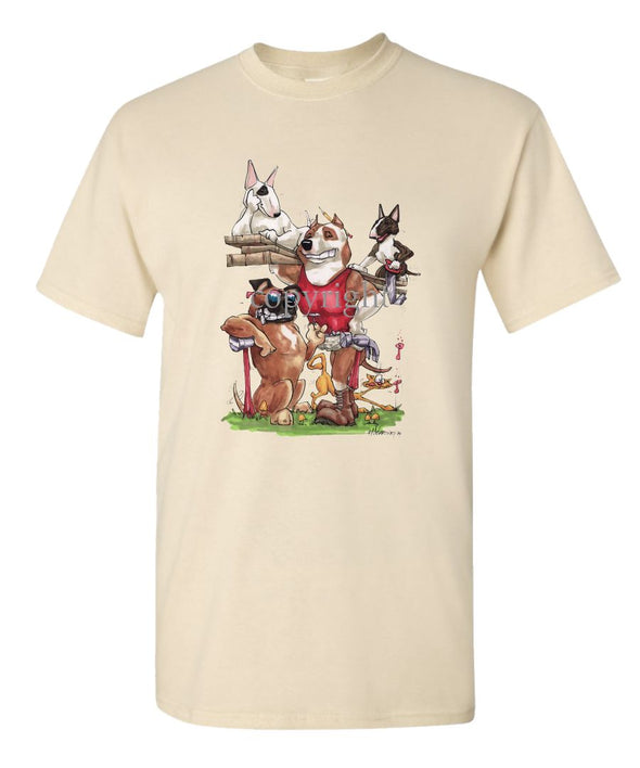 American Staffordshire Terrier - Group Construction - Caricature - T-Shirt