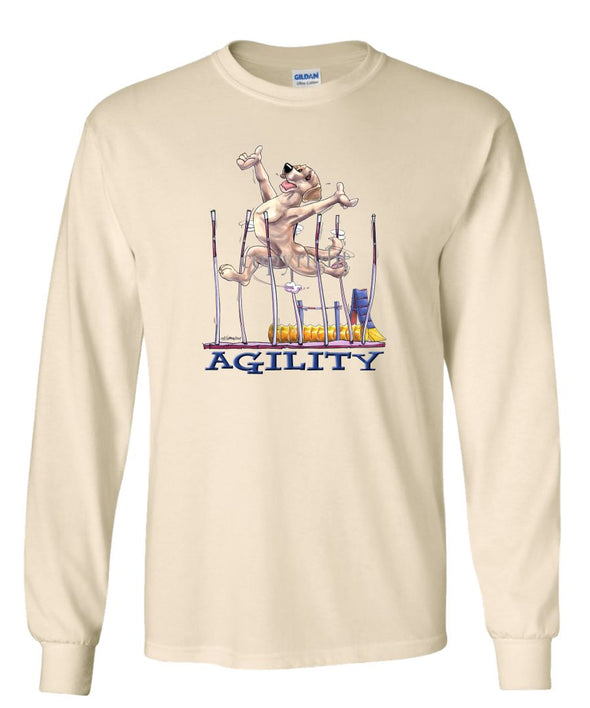 Labrador Retriever  Yellow - Agility Weave II - Long Sleeve T-Shirt