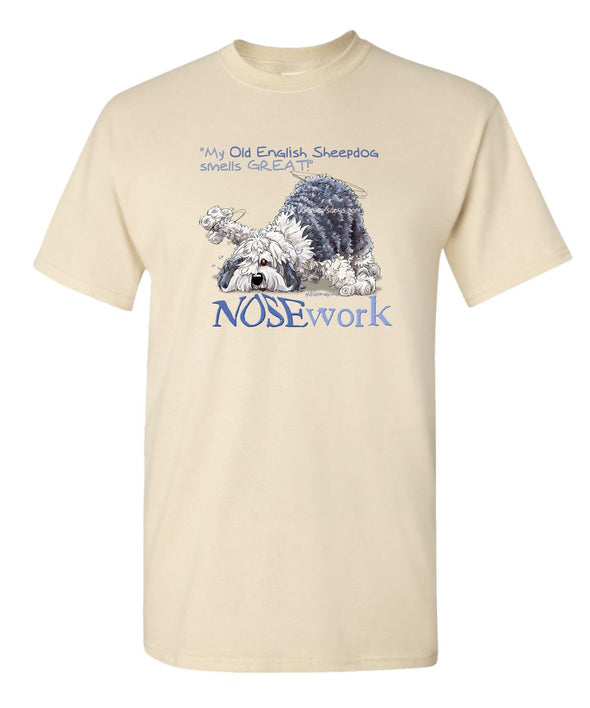 Old English Sheepdog - Nosework - T-Shirt