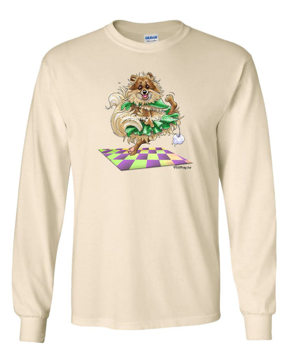 Pomeranian - Dancing Jig - Mike's Faves - Long Sleeve T-Shirt