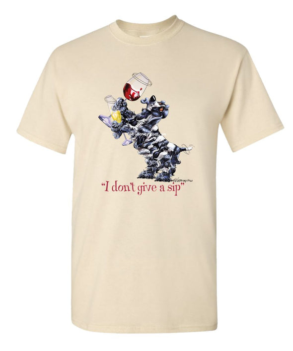 English Cocker Spaniel - I Don't Give a Sip - T-Shirt
