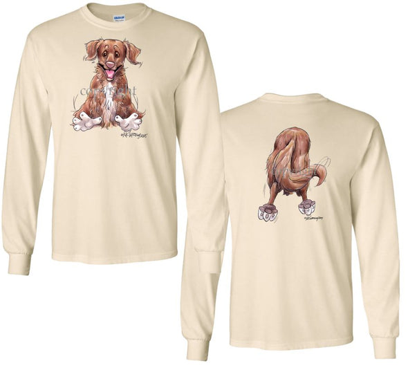 Nova Scotia Duck Tolling Retriever - Coming and Going - Long Sleeve T-Shirt (Double Sided)