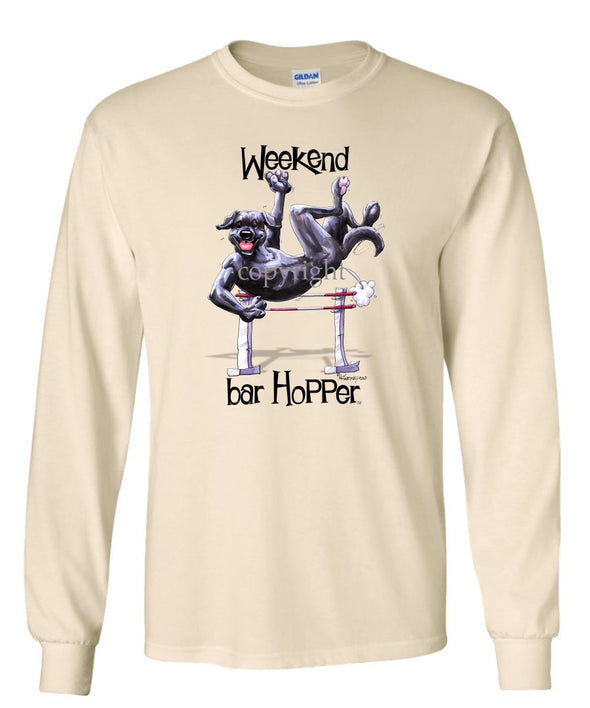 Labrador Retriever  Black - Weekend Barhopper - Long Sleeve T-Shirt
