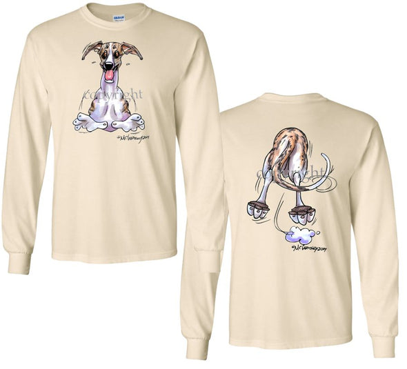 Whippet - Coming and Going - Long Sleeve T-Shirt (Double Sided)