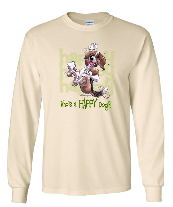 Beagle - Who's A Happy Dog - Long Sleeve T-Shirt